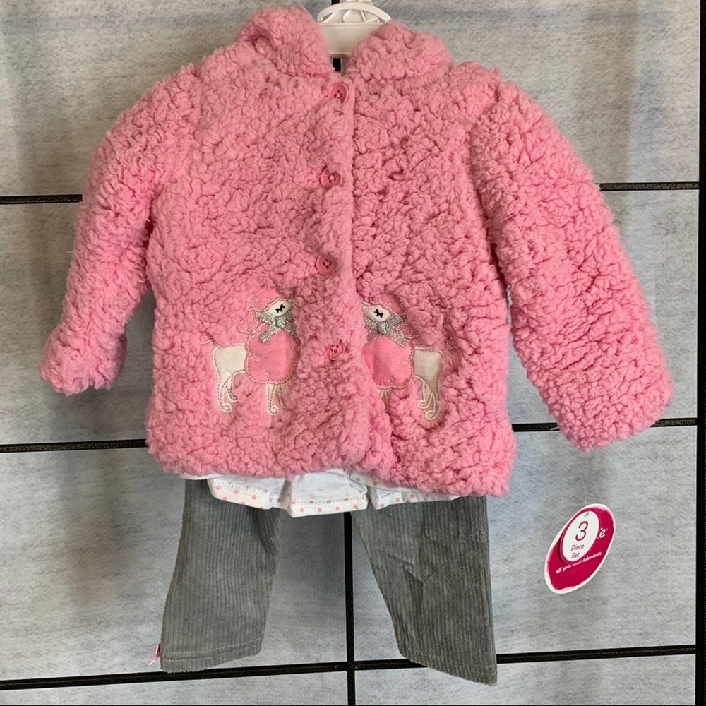 Nannette Kids Baby Girl 3 Piece Outfit 12 Mo NWT